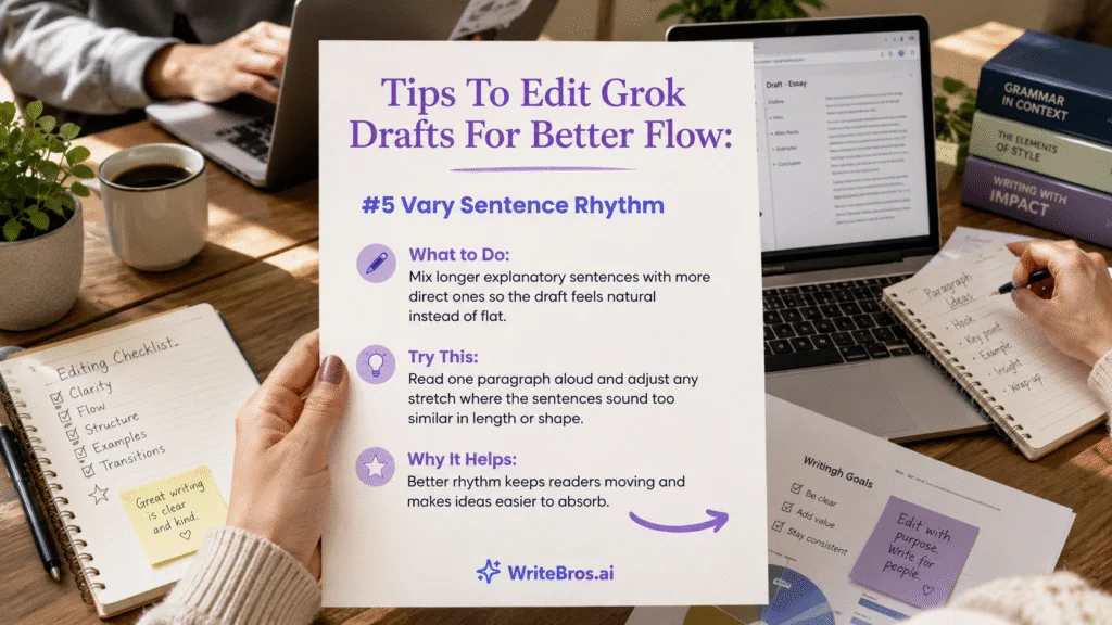 How to Edit Grok Drafts for Better Flow
