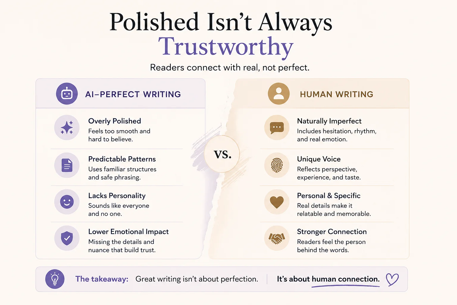 Why Perfect Writing Feels Suspicious