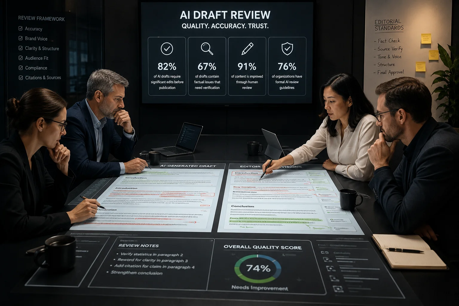 AI Draft Review Statistics: Top 20 Publishing Quality Insights