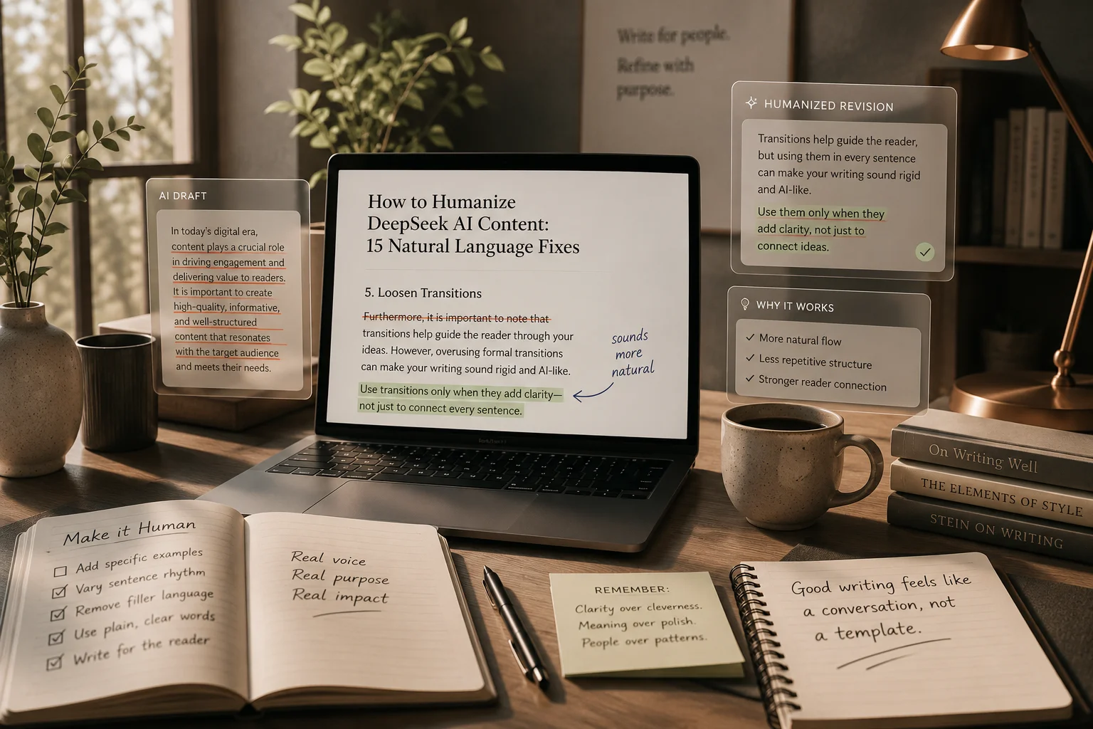 How to Humanize DeepSeek AI Content: 15 Natural Language Fixes