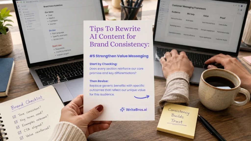 How to Rewrite AI Content for Brand Consistency