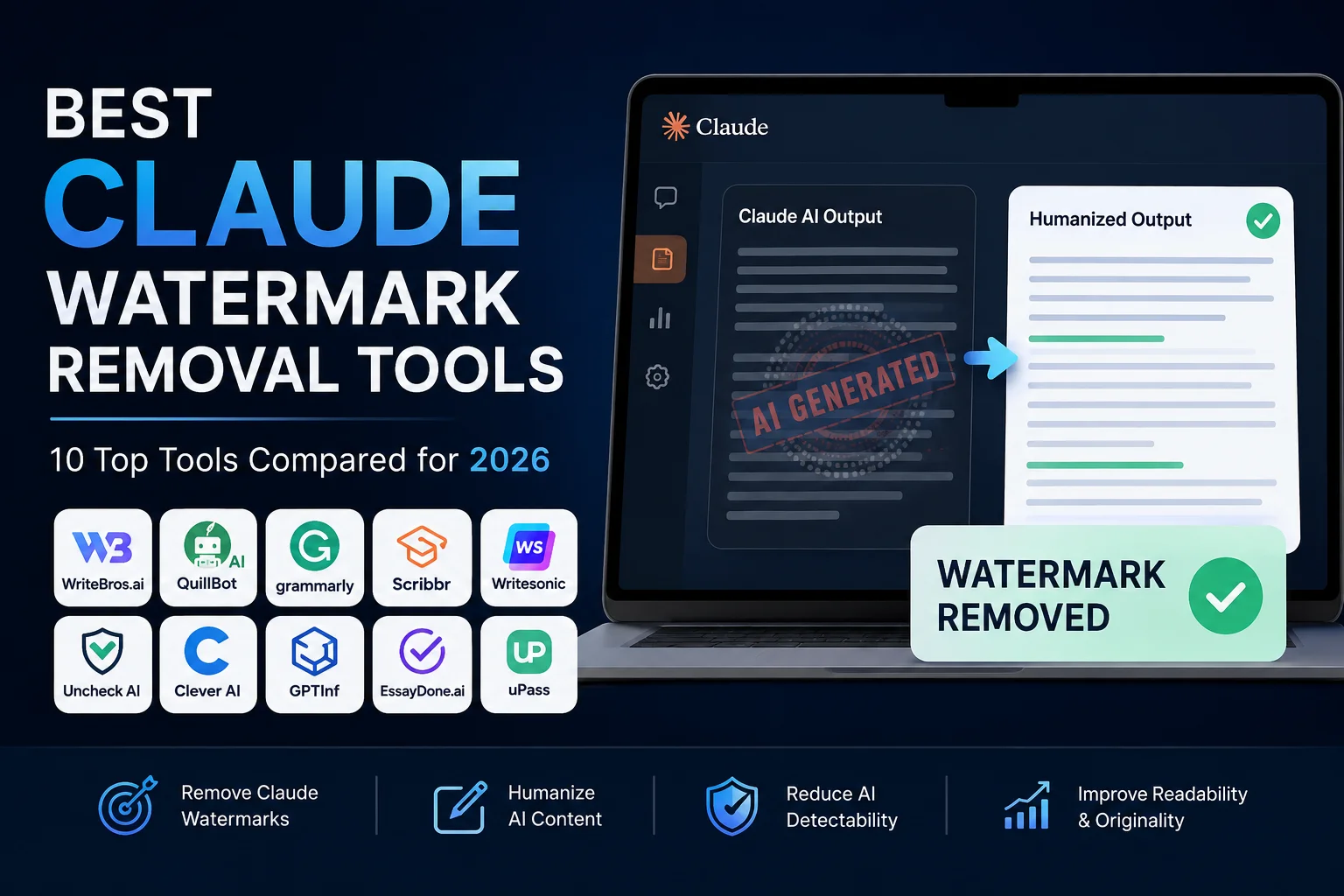 10 Best Claude Watermark Removal Tools to Test in 2026