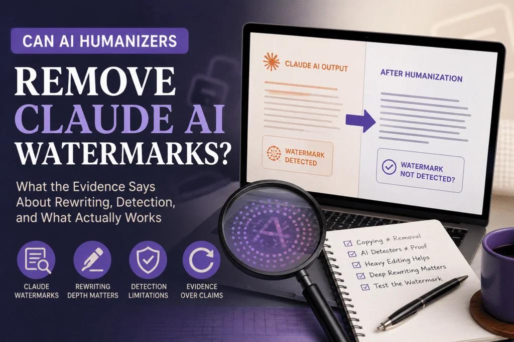 Can AI Humanizers Remove Claude AI Watermarks