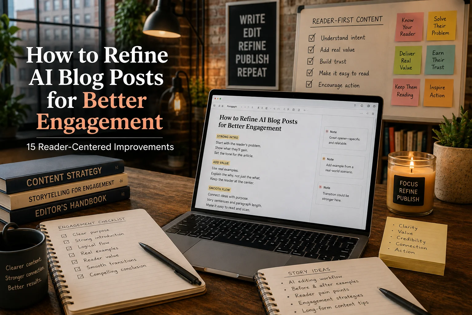 How to Refine AI Blog Posts for Better Engagement: 15 Reader-Centered Improvements