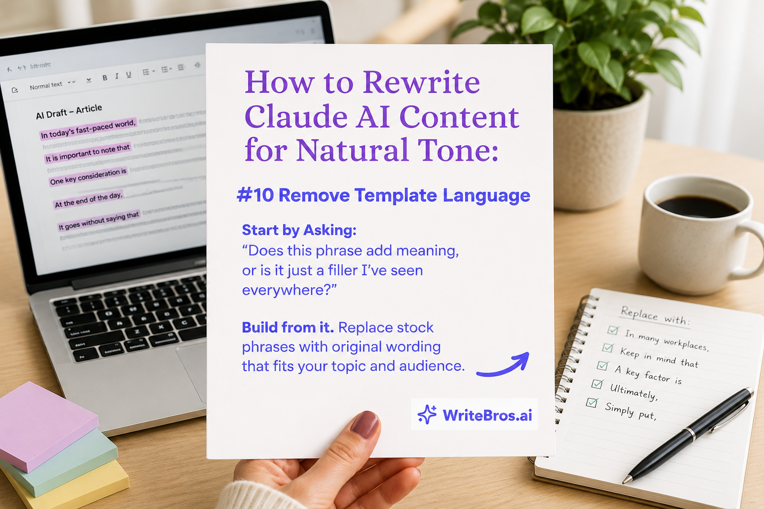 How to Rewrite Claude AI Content for Natural Tone
