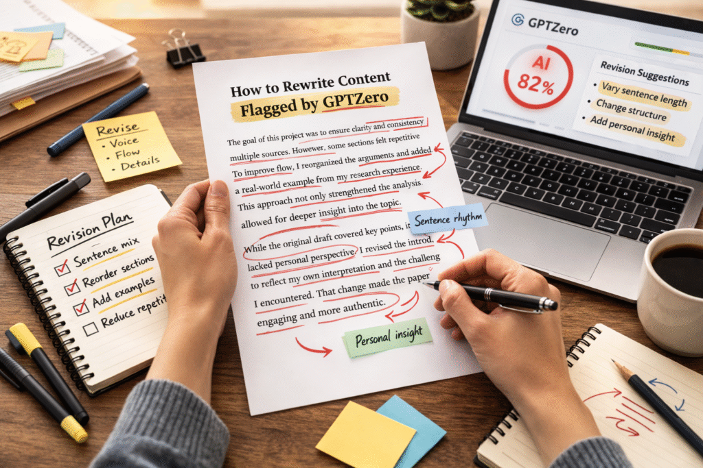 How to Rewrite Content Flagged by GPTZero
