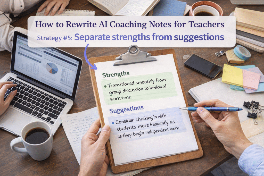 How to Rewrite AI Coaching Notes for Teachers