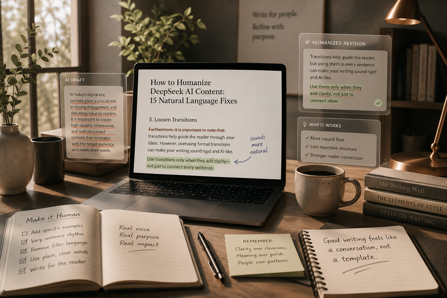 How to Humanize DeepSeek AI Content: 15 Natural Language Fixes