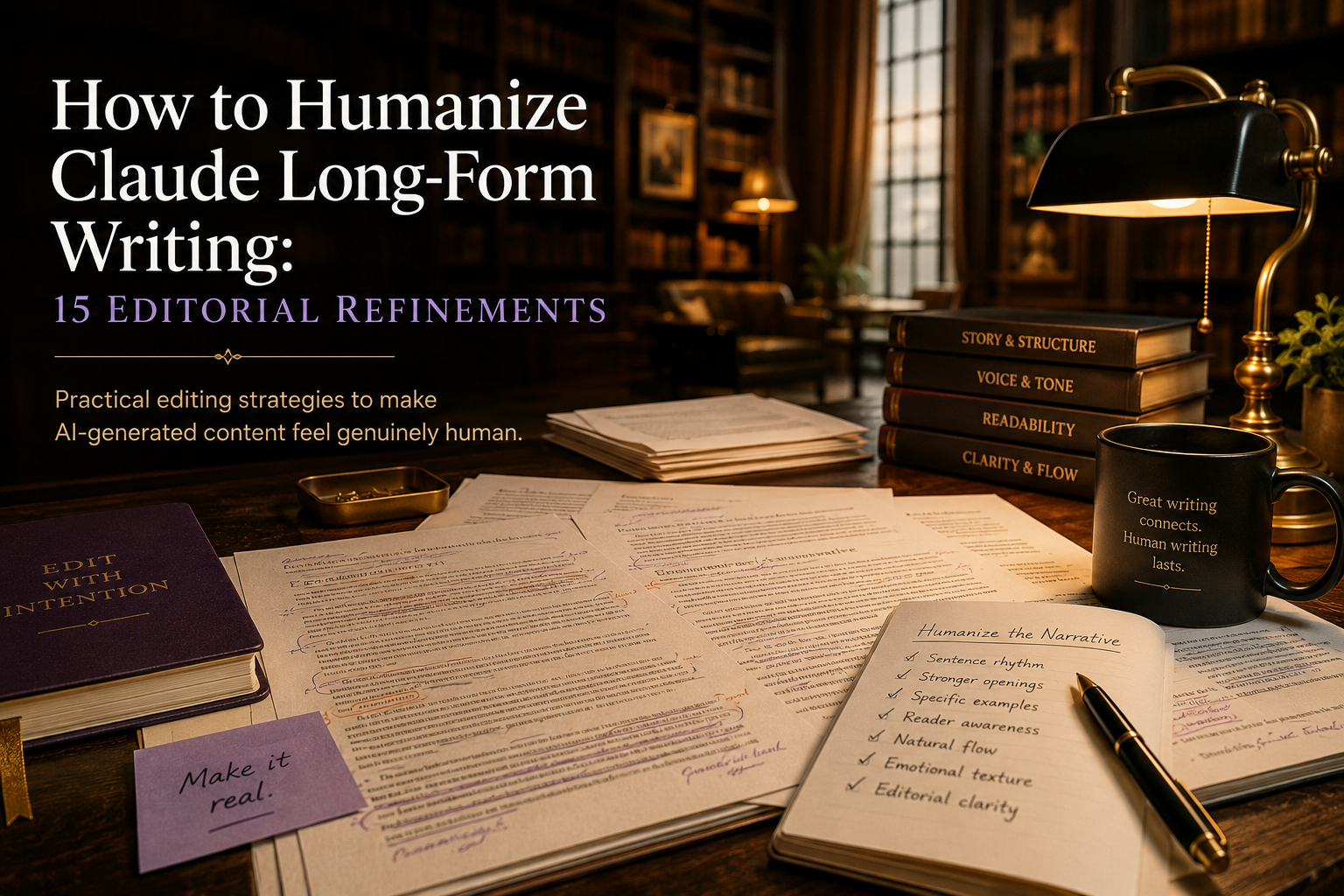 How to Humanize Claude Long-Form Writing: 15 Editorial Refinements