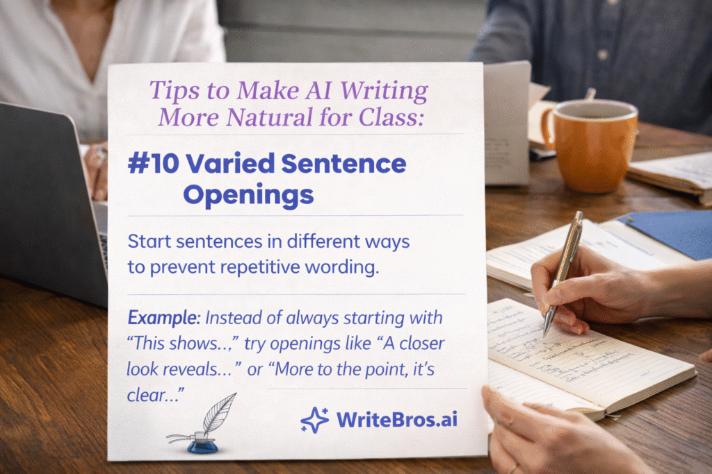 How to Make AI Writing More Natural for Class