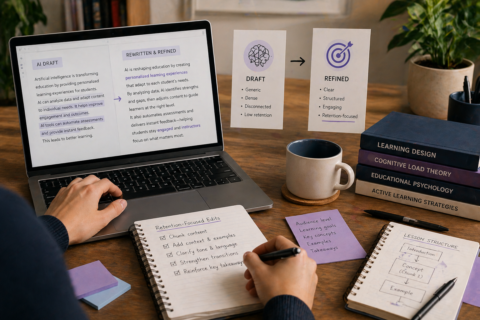 How Education Platforms Rewrite AI Learning Materials: 15 Retention-Focused Edits