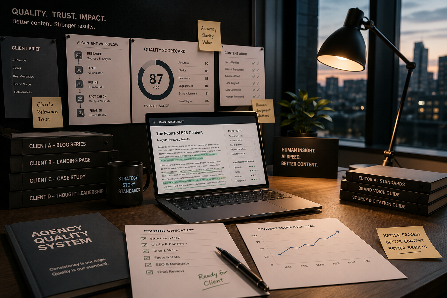 Agency AI Writing Quality Metrics: Top 20 Workflow Benchmarks