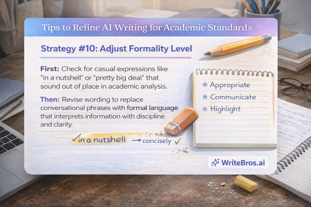 How to Refine AI Writing for Academic Standards