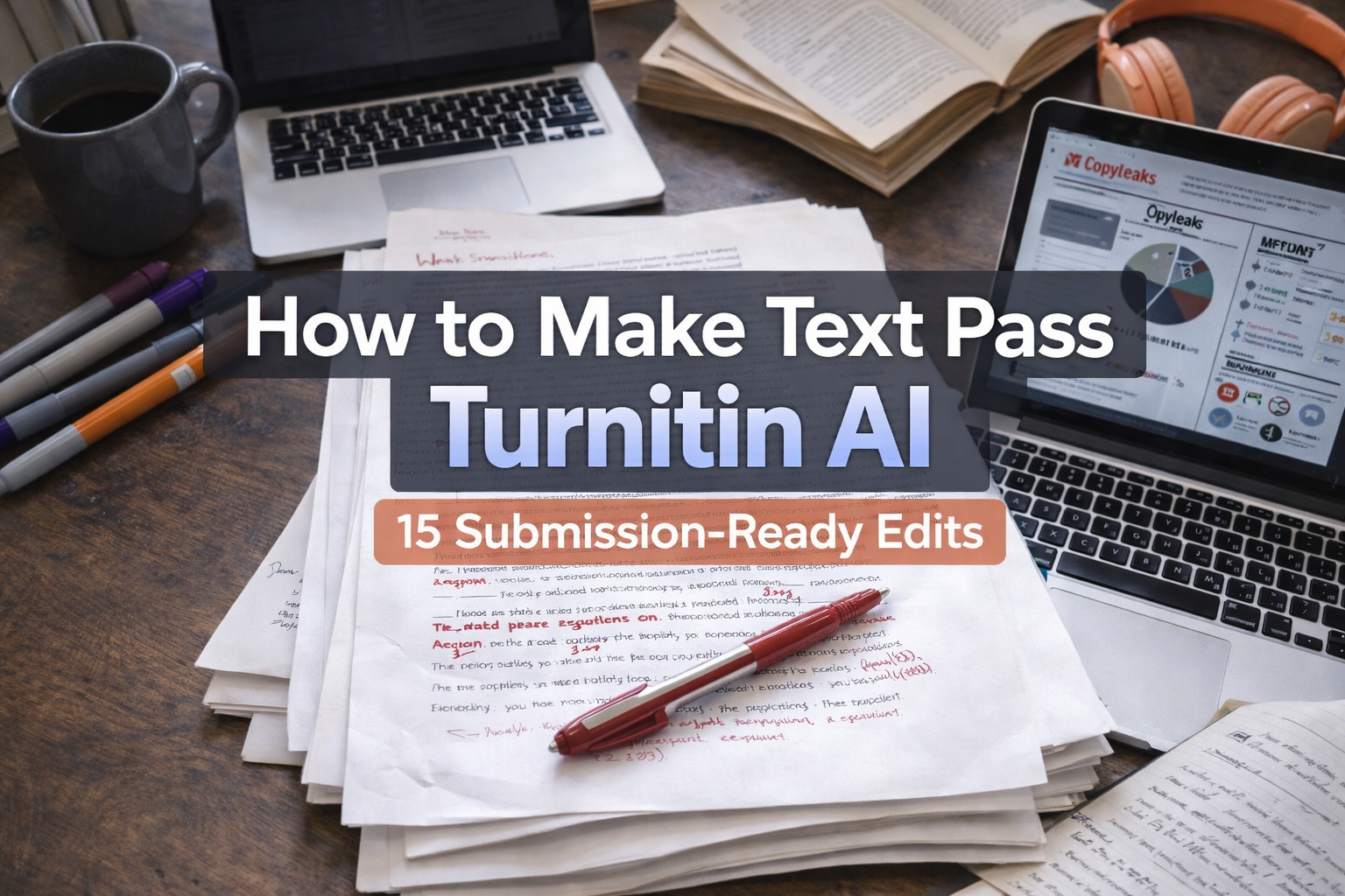 How to Make Text Pass Turnitin AI: 15 Submission-Ready Edits