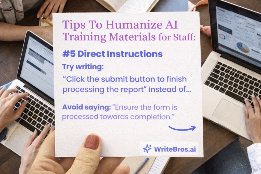 How to Humanize AI Training Materials for Staff