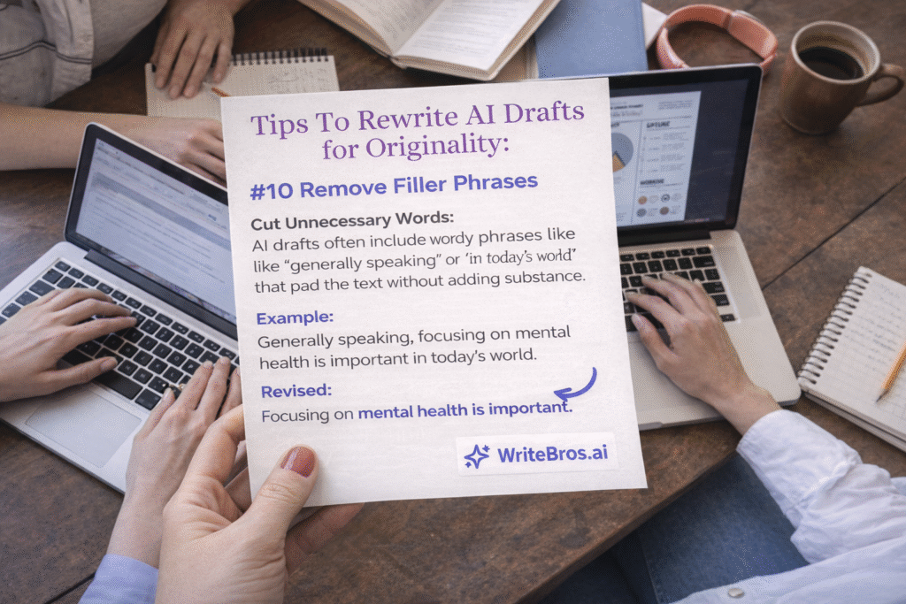 How to Rewrite AI Drafts for Originality