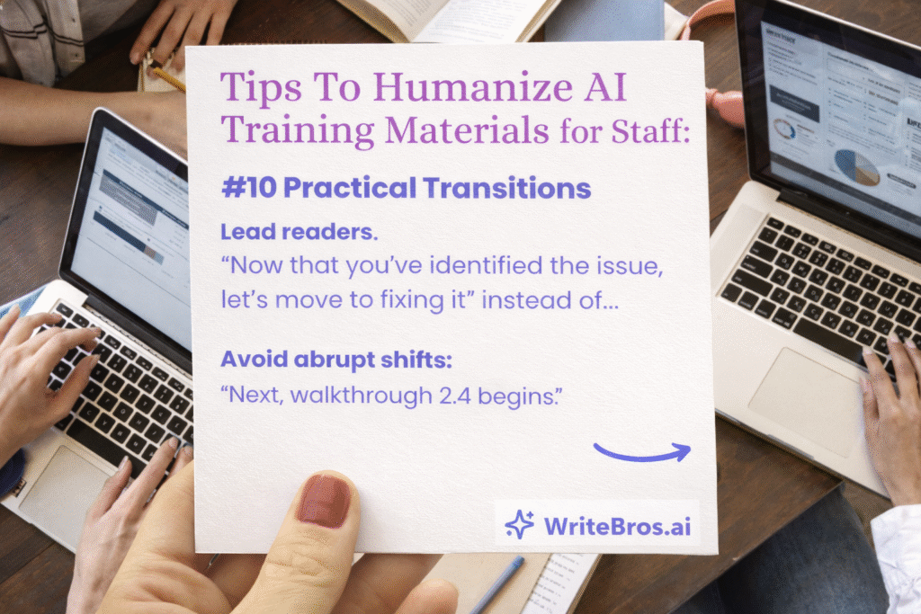 How to Humanize AI Training Materials for Staff