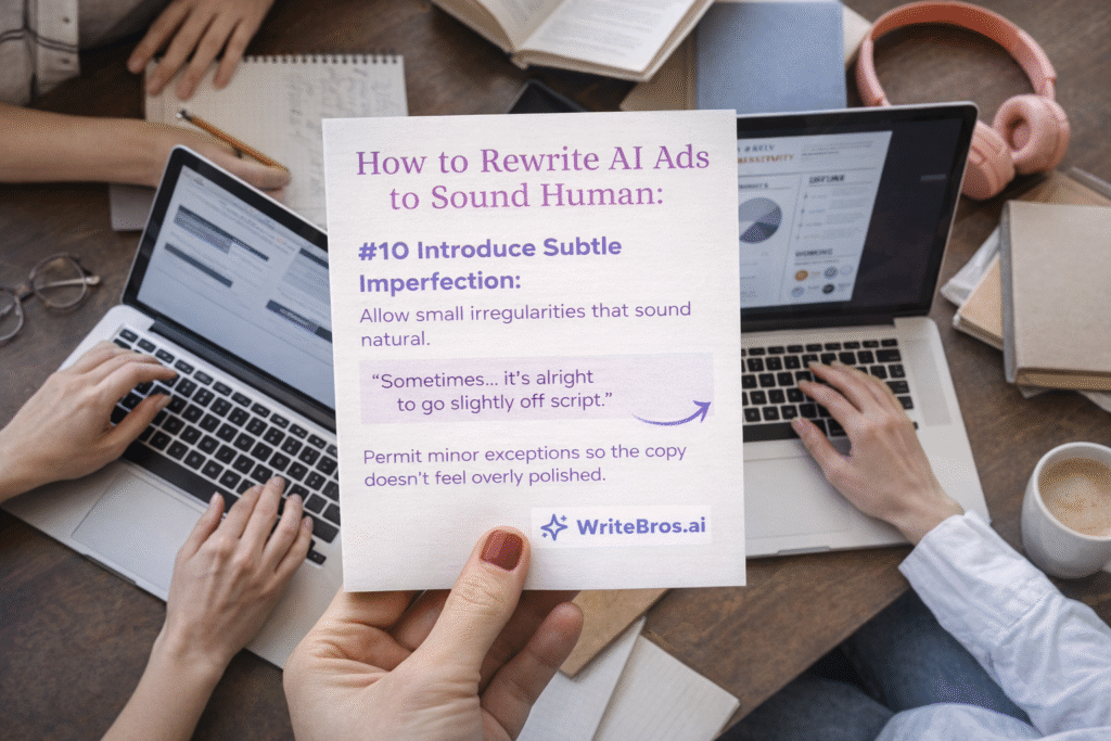 How to Rewrite AI Ads to Sound Human
