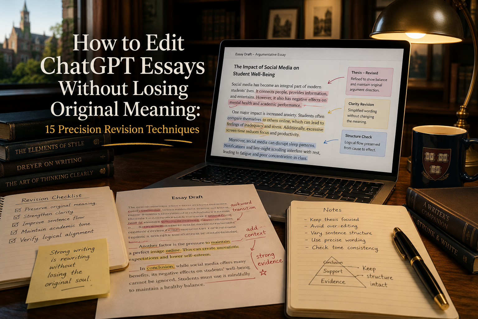 How to Edit ChatGPT Essays Without Losing Original Meaning: 15 Precision Revision Techniques