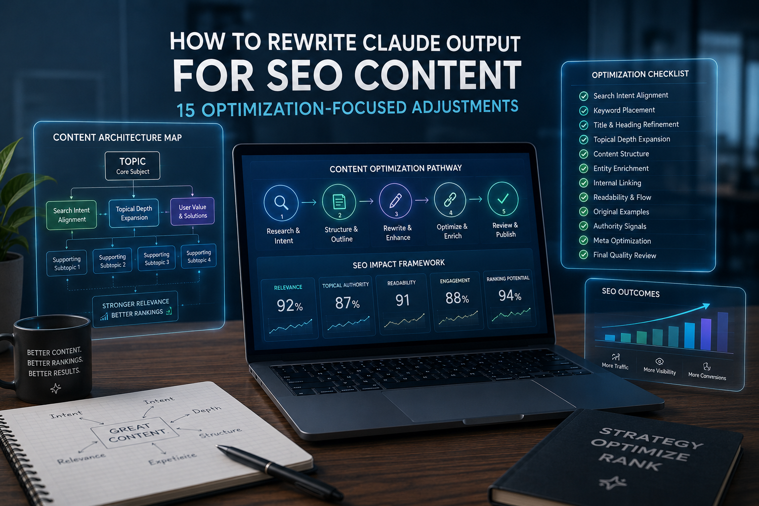 How to Rewrite Claude Output for SEO Content: 15 Optimization-Focused Adjustments