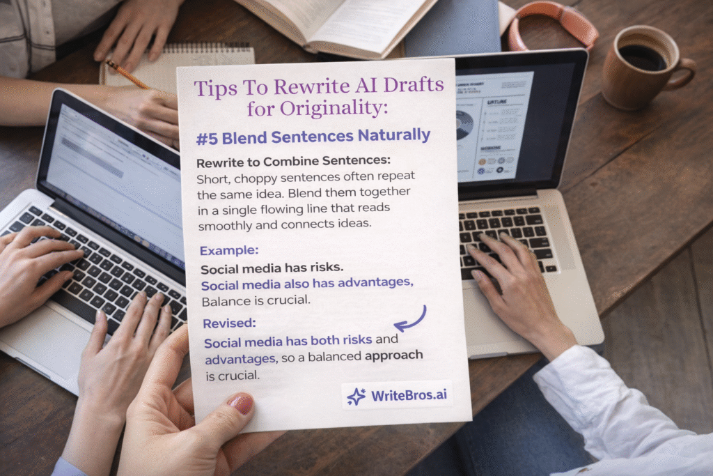 How to Rewrite AI Drafts for Originality