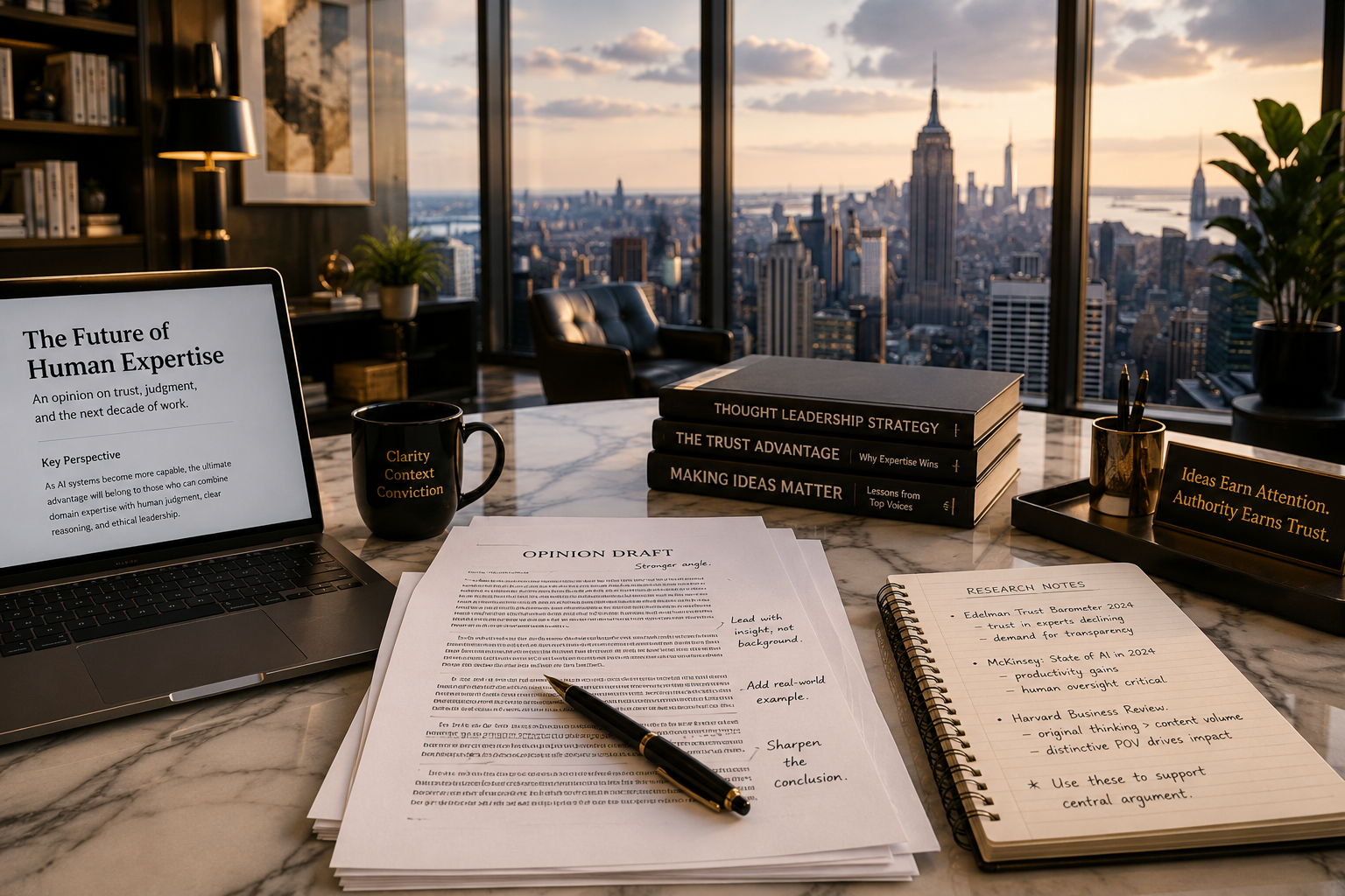 How to Refine AI Writing for Thought Leadership Content: 15 Authority-Building Edits