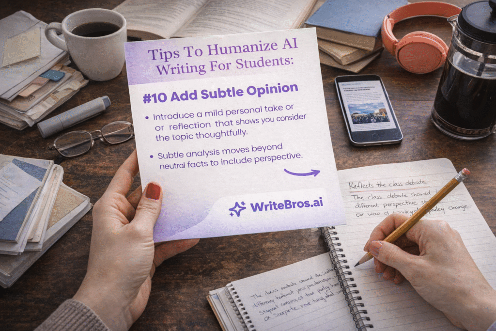 How to Humanize AI Writing for Students