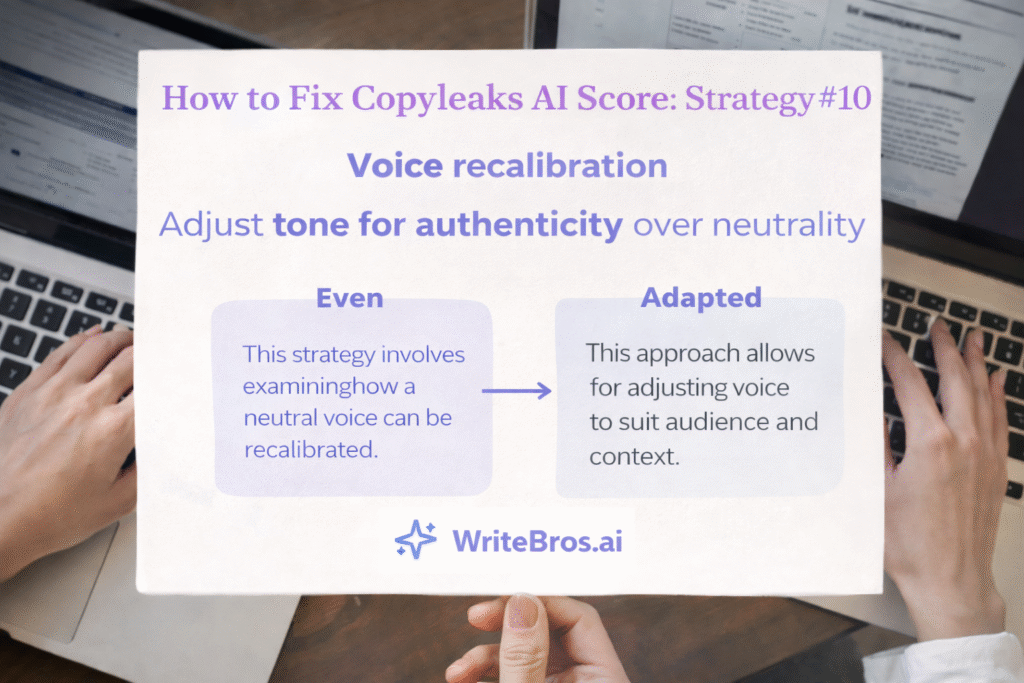 How to Fix a Copyleaks AI Score