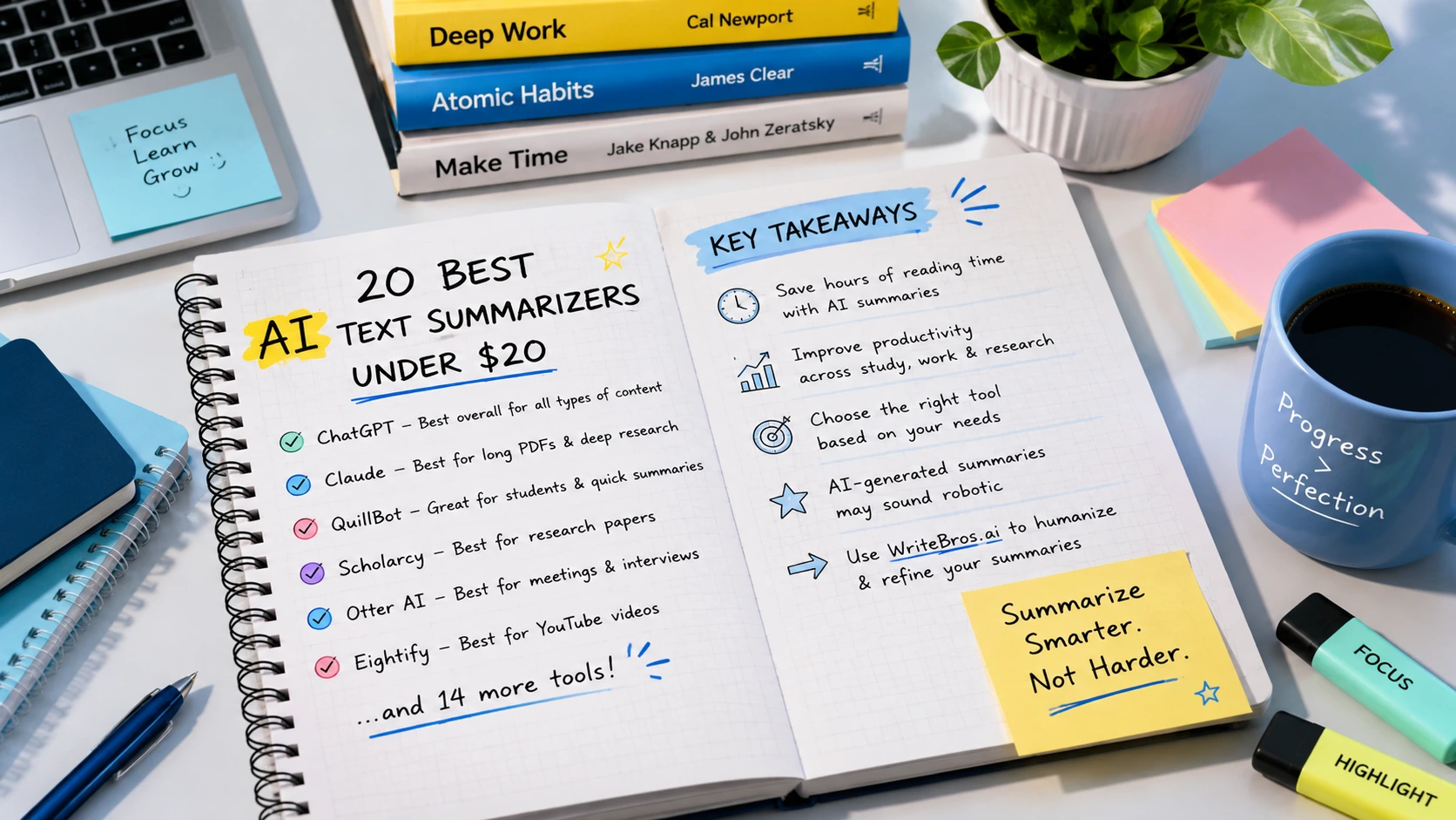 20 Best AI Text Summarizers (Yes, They Only Cost $20 or Less)