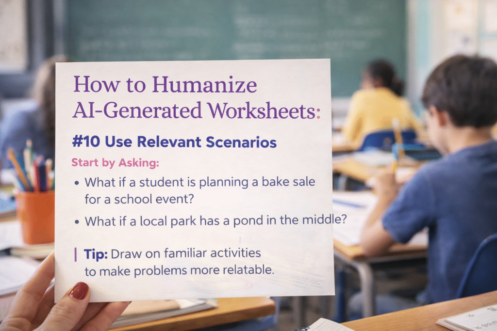 How to Humanize AI-Generated Worksheets