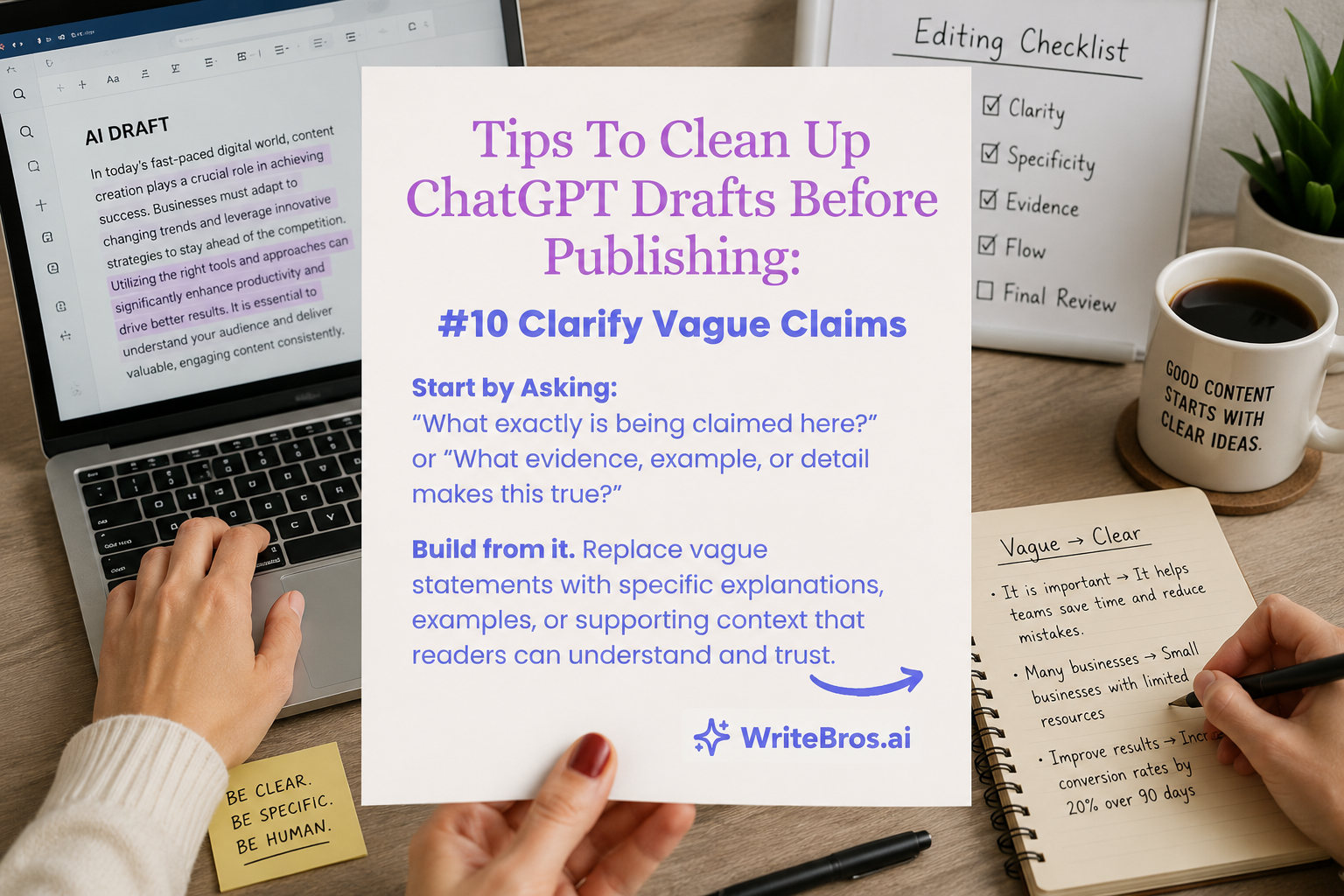 How to Clean Up ChatGPT Drafts Before Publishing