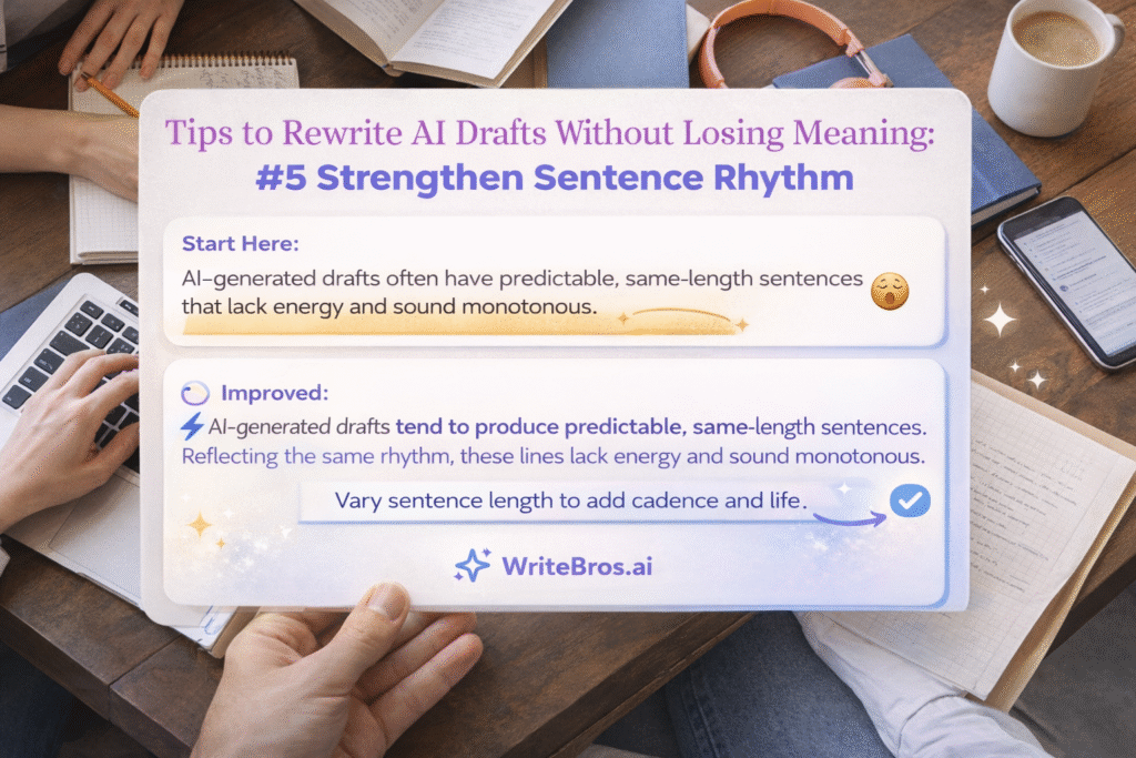 How to Rewrite AI Drafts Without Losing Meaning