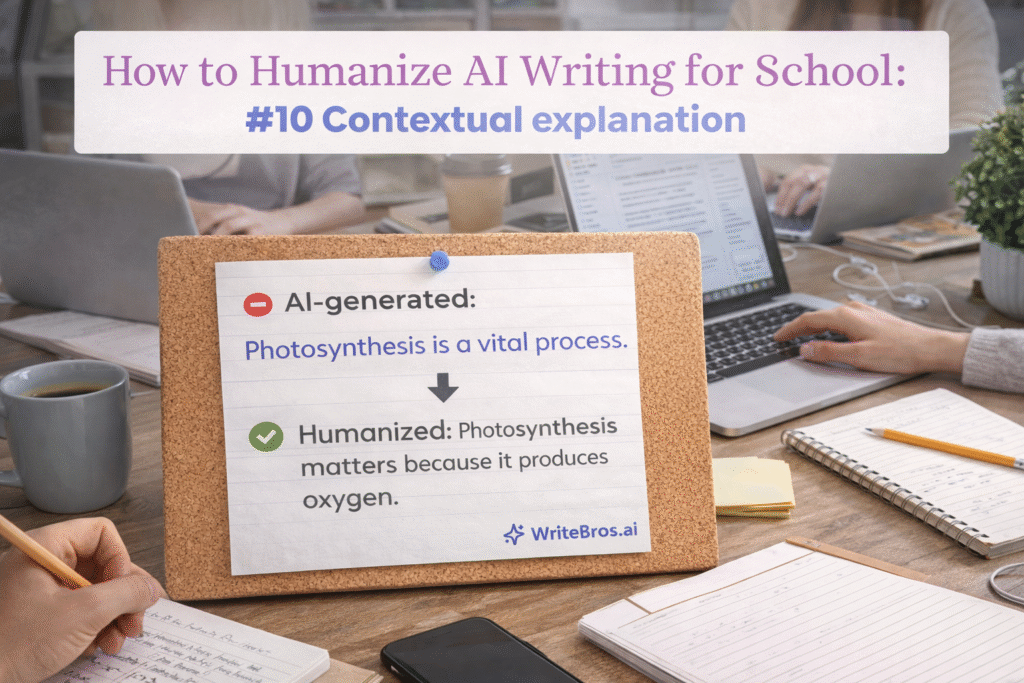 How to Humanize AI Writing for School