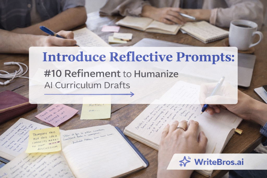 How to Humanize AI Curriculum Drafts