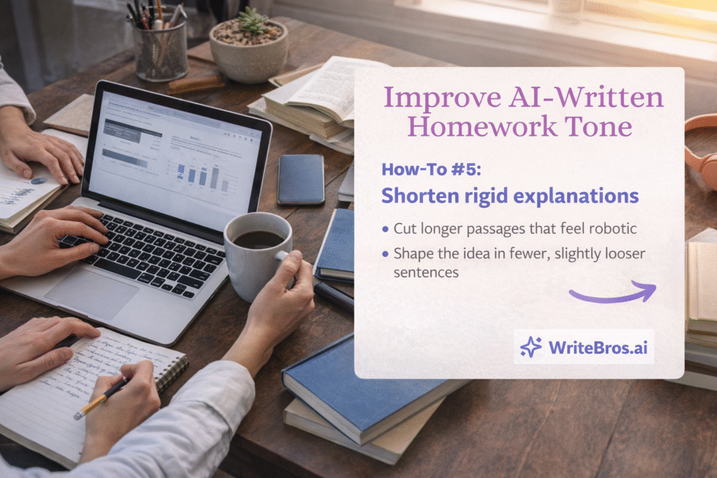 How to Improve AI-Written Homework Tone