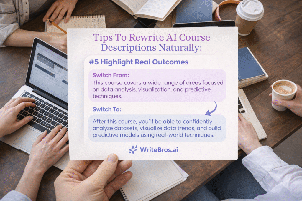 How to Rewrite AI Course Descriptions Naturally
