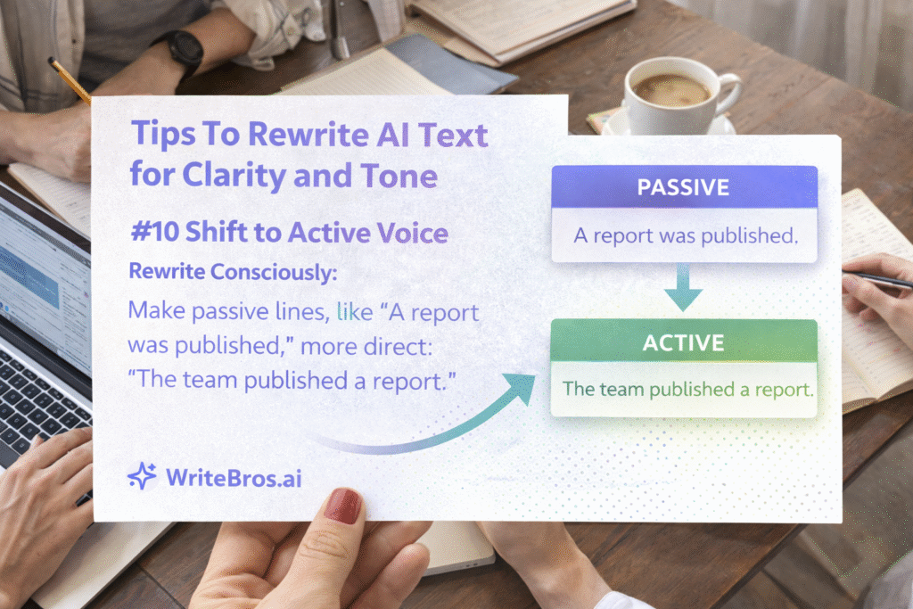How to Rewrite AI Text for Clarity and Tone