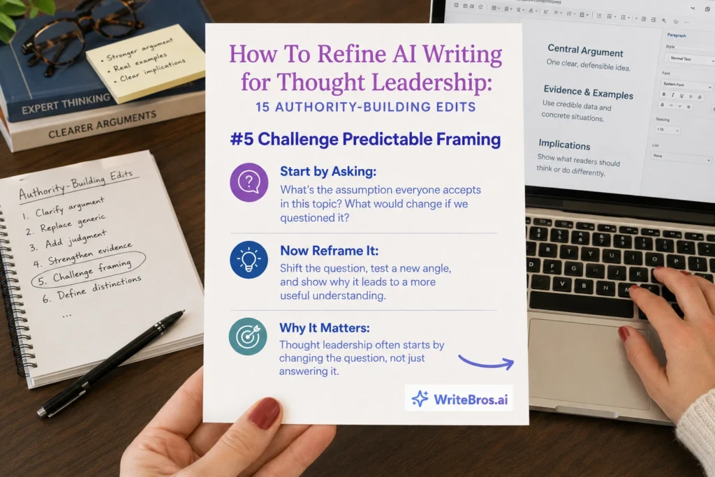How to Refine AI Writing for Thought Leadership Content