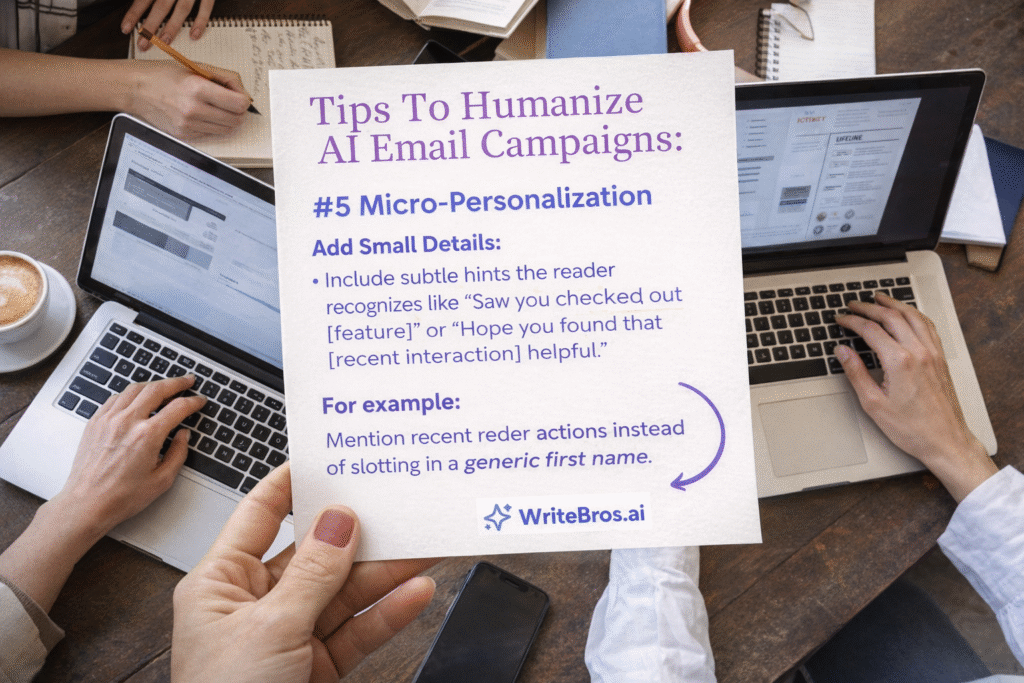 How to Humanize AI Email Campaigns