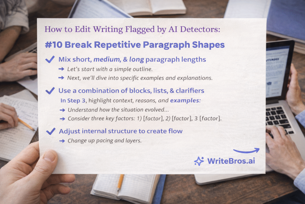 How to Edit Writing Flagged by AI Detectors