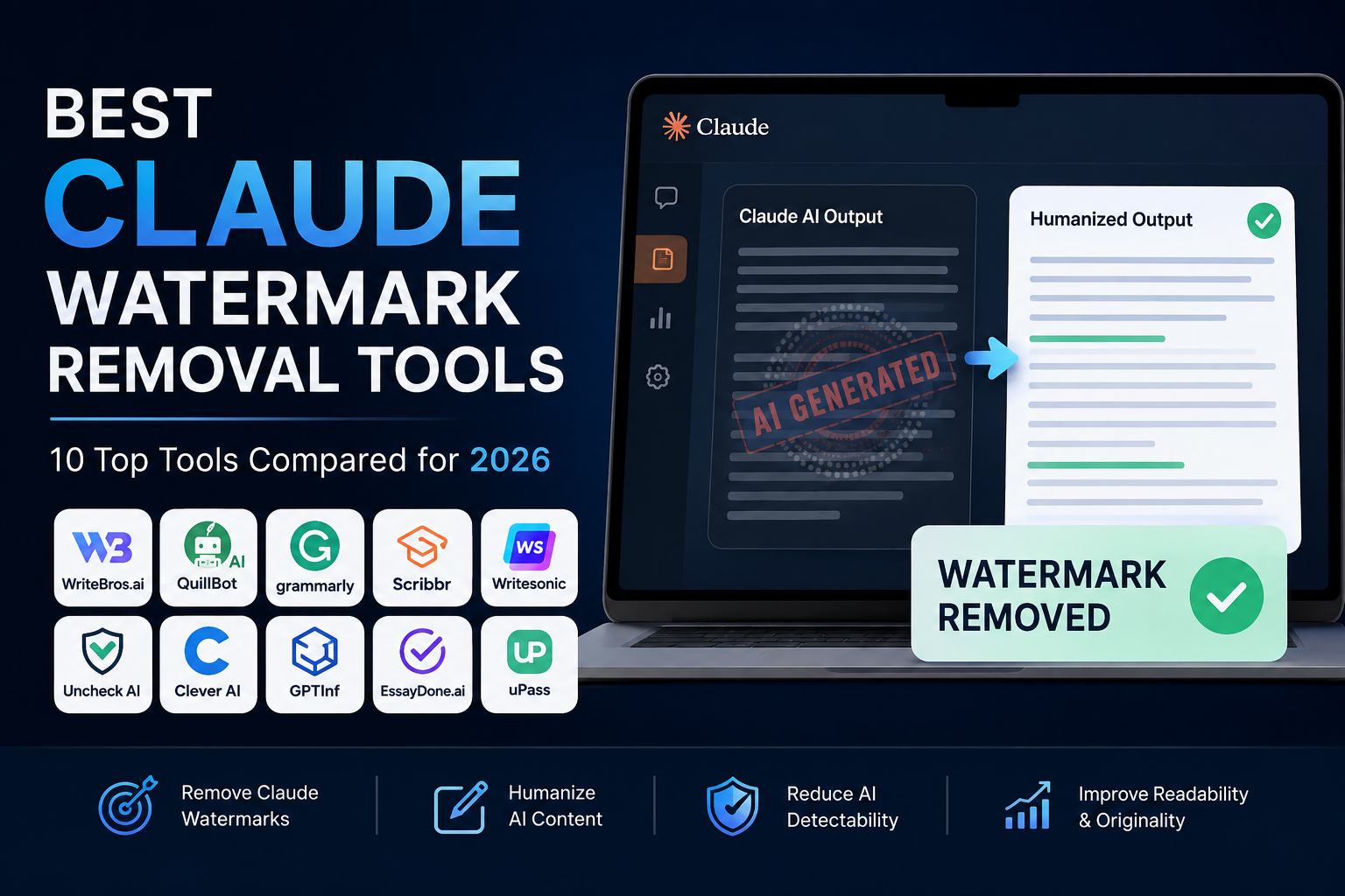 10 Best AI Humanizers for Claude Watermark Removal in 2026