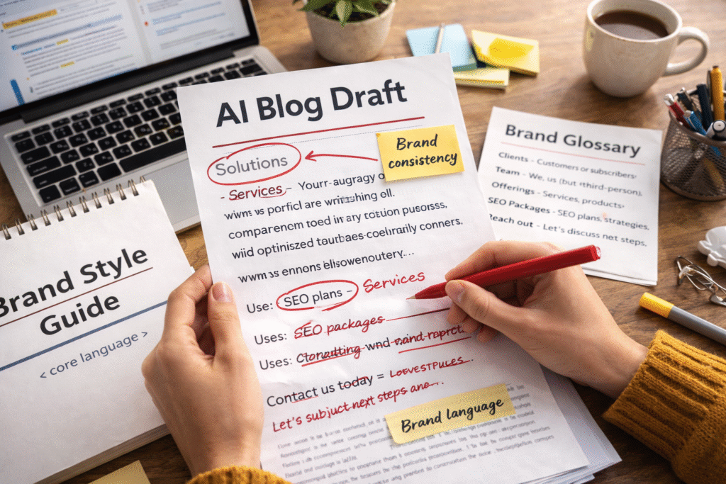 How to Humanize AI Blog Drafts for Brand Voice