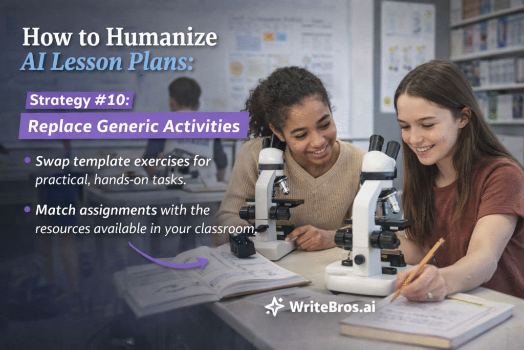 How to Humanize AI Lesson Plans