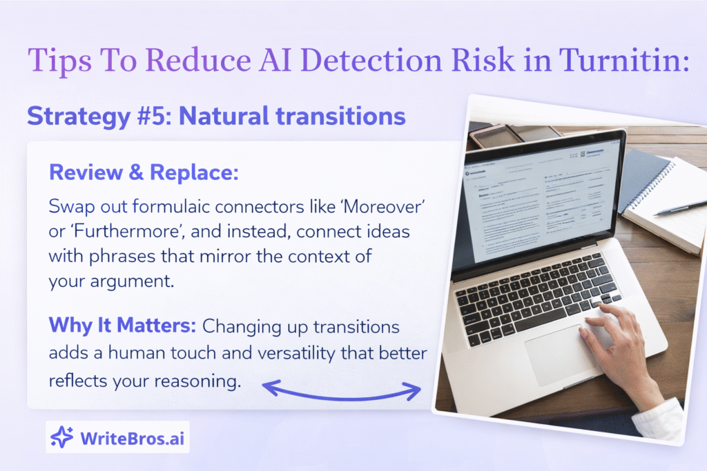 How to Reduce AI Detection Risk in Turnitin