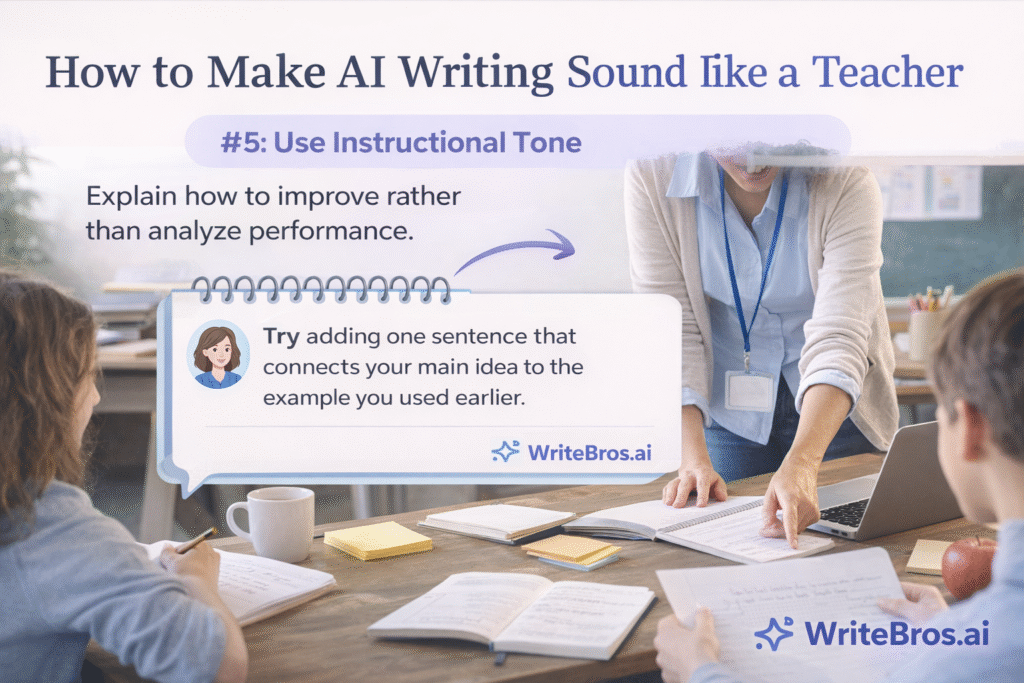 How to Make AI Writing Sound Like a Teacher