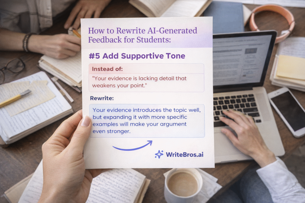 How to Rewrite AI-Generated Feedback for Students