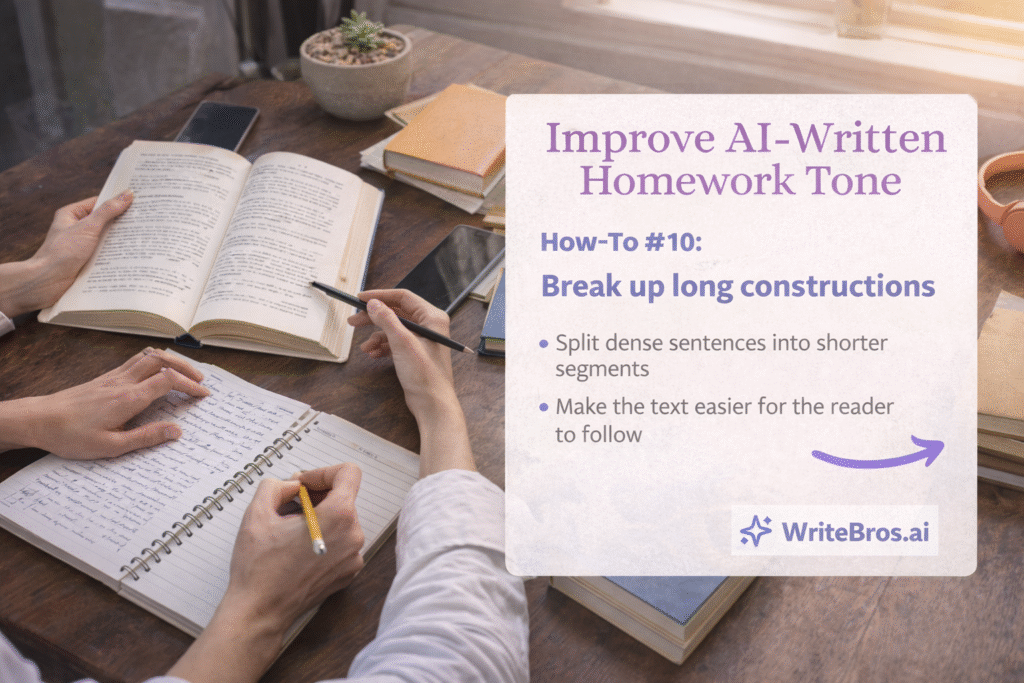 How to Improve AI-Written Homework Tone