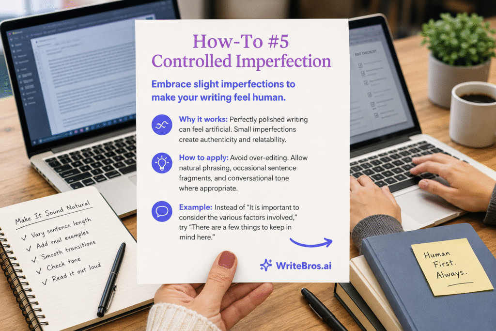 How to Make ChatGPT Writing Sound Less Robotic