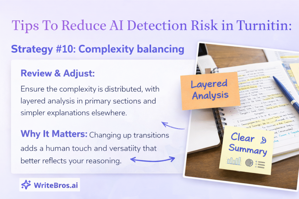 How to Reduce AI Detection Risk in Turnitin