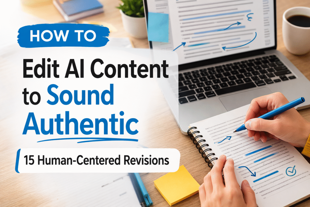 How to Edit AI Content to Sound Authentic
